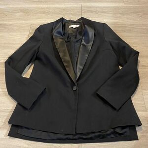 Bop Basics at Shopbop women's black v neck career blazer size small
